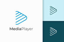 Media Player Logo in Simple