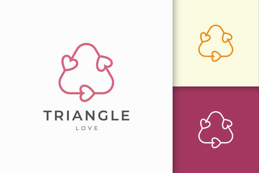 Romantic On Relationship Logo Template