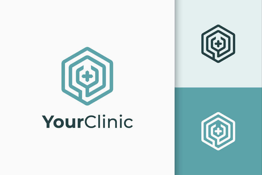 Clinic or Apothecary Logo in Stethoscope