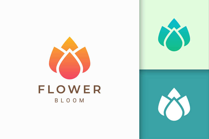 Abstract Bloom Flower Logo Template