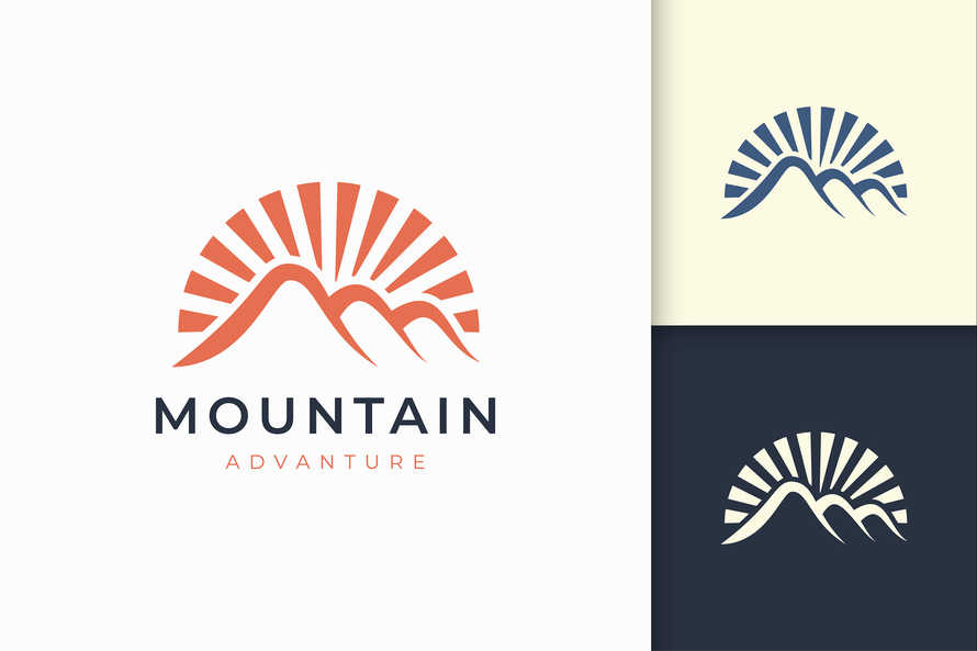 Hiking or Mountain Logo Template