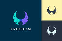 Wing Logo Represents Freedom and Power 