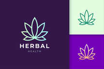Cannabis Farm or Marijuana Leaf Logo