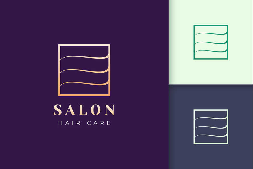 Salon Logo Template in Luxury Style
