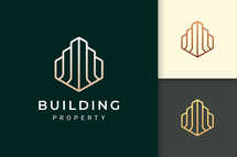 Modern Apartment or Hotel Logo Template