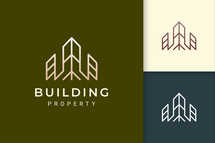 Apartment Logo in Luxury Shape
