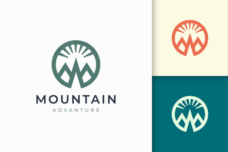 Hiking or Climbing Logo Template