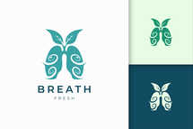 Lung Logo Template for Breath Treatment