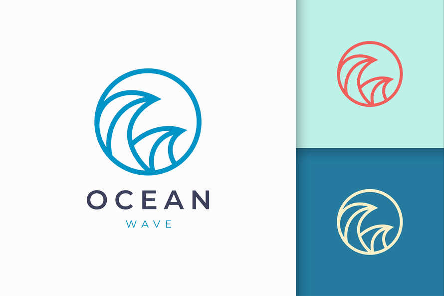 Surf or Beach Logo Template
