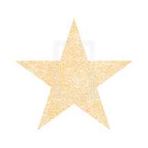 Star shape with effect paint texture. Star of Bethlehem. Quick and easy recolorable shape. Vector illustration a graphic element. Star of the Hollywood Walk of Fame.