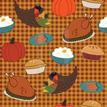 Thanksgiving cartoon pattern 