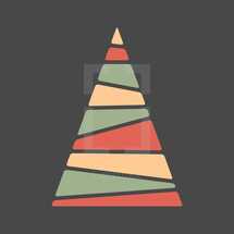 abstract Christmas tree