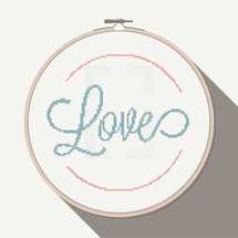 Love in cross stitch 