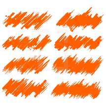 orange paint smudges 