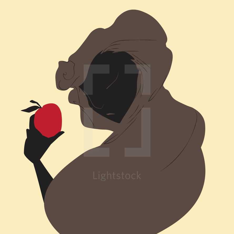 Eve with an apple 