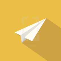 paper airplane icon.