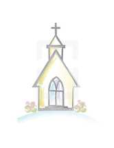 simple church watercolor 