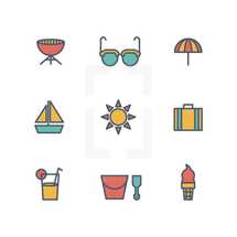 summer icons.