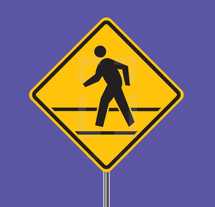 pedestrian crossing sign 