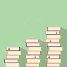 illustration of a stack of books.
