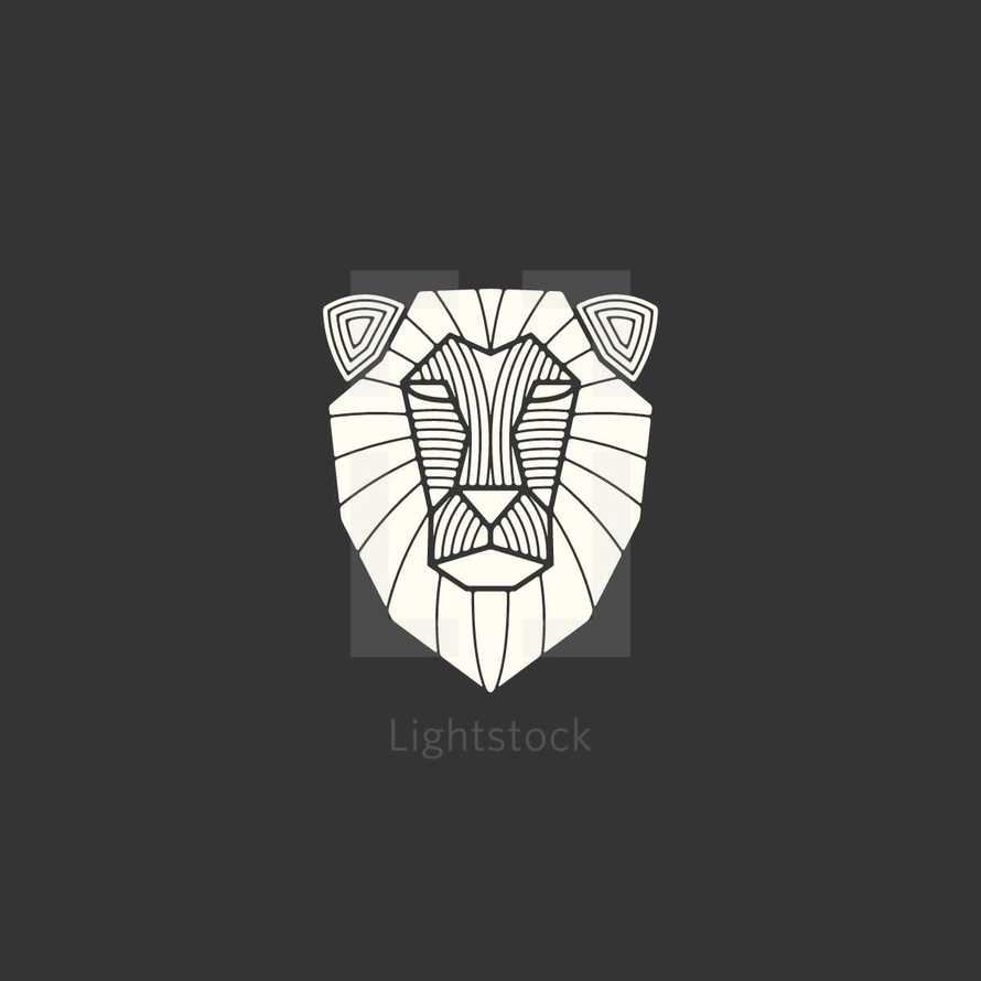 lion head illustration.