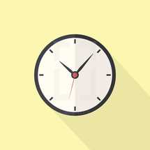 modern clock illustration.