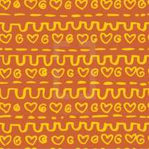orange and yellow pattern background 
