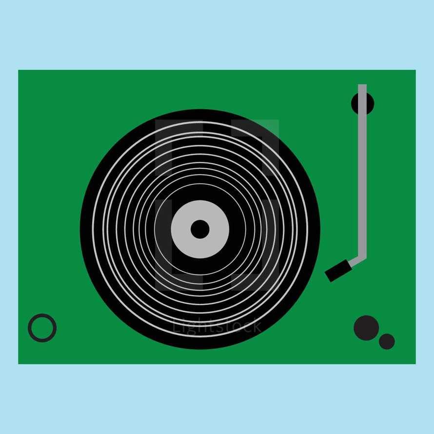 record player illustration 
