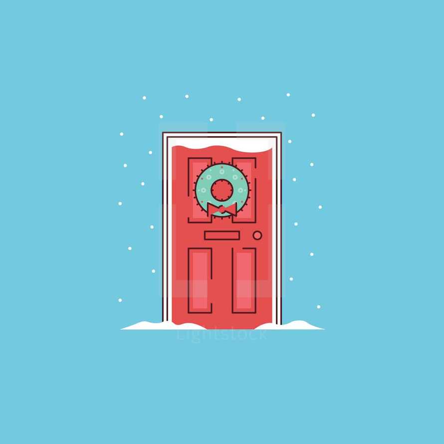 Christmas door 