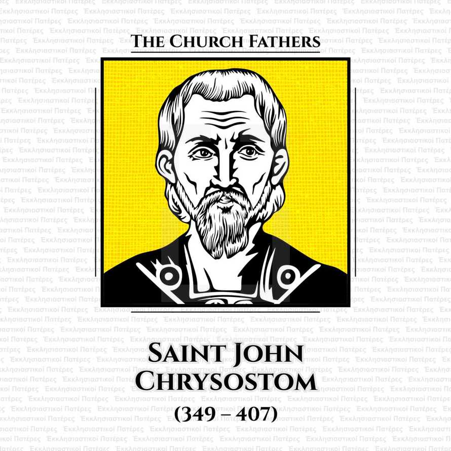 The church fathers. Saint John Chrysostom (349 - 407), Archbishop of Constantinople, was an important Early Church Father. He is known for his preaching and public speaking, his denunciation of abuse of authority by both ecclesiastical