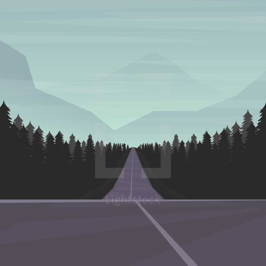 road illustration 