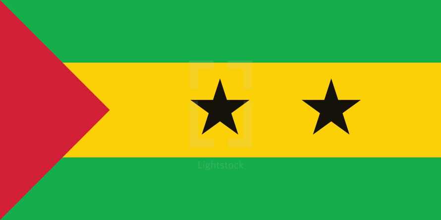 flag of Sao Tome And Princeipe