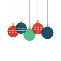 hanging Christmas ornaments 