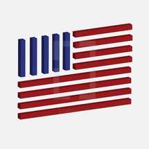 abstract American flag 
