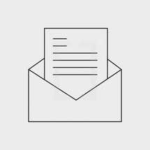 letter and envelope icon