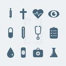 Medical icon set. 