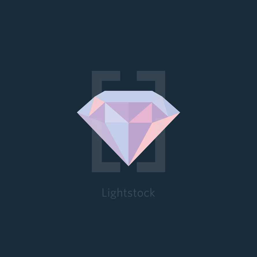 simple diamond illustration 