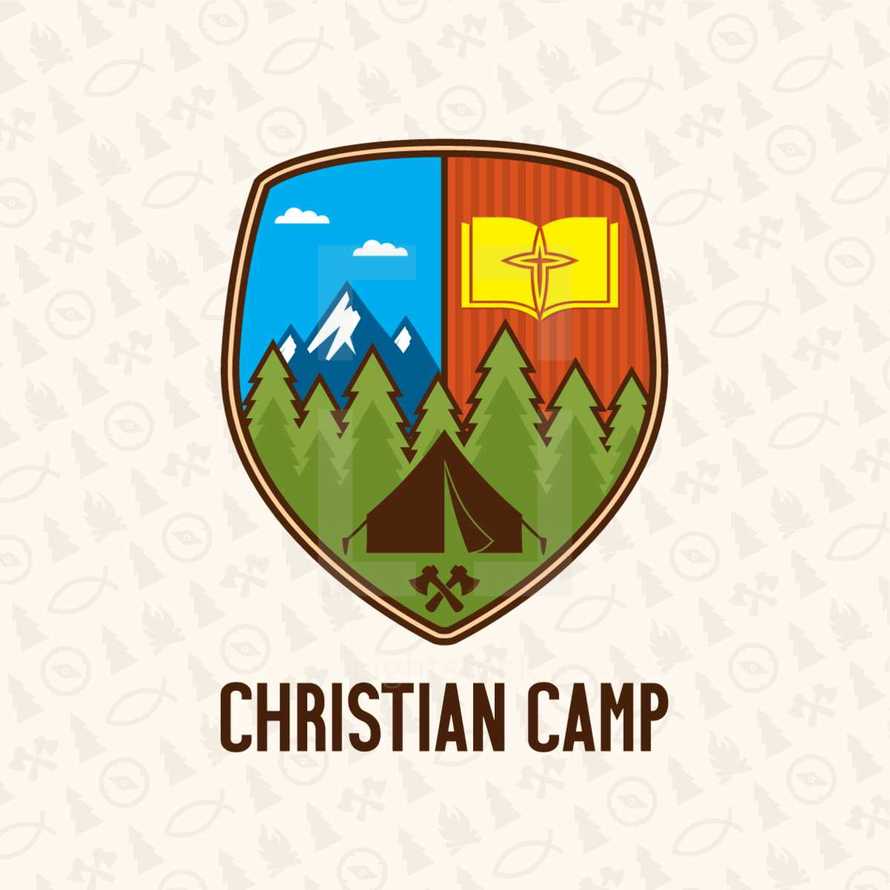 Christian camp badge 