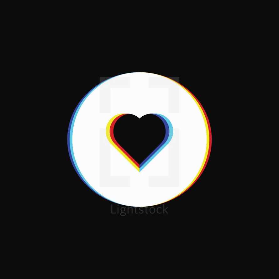 3D heart icon 