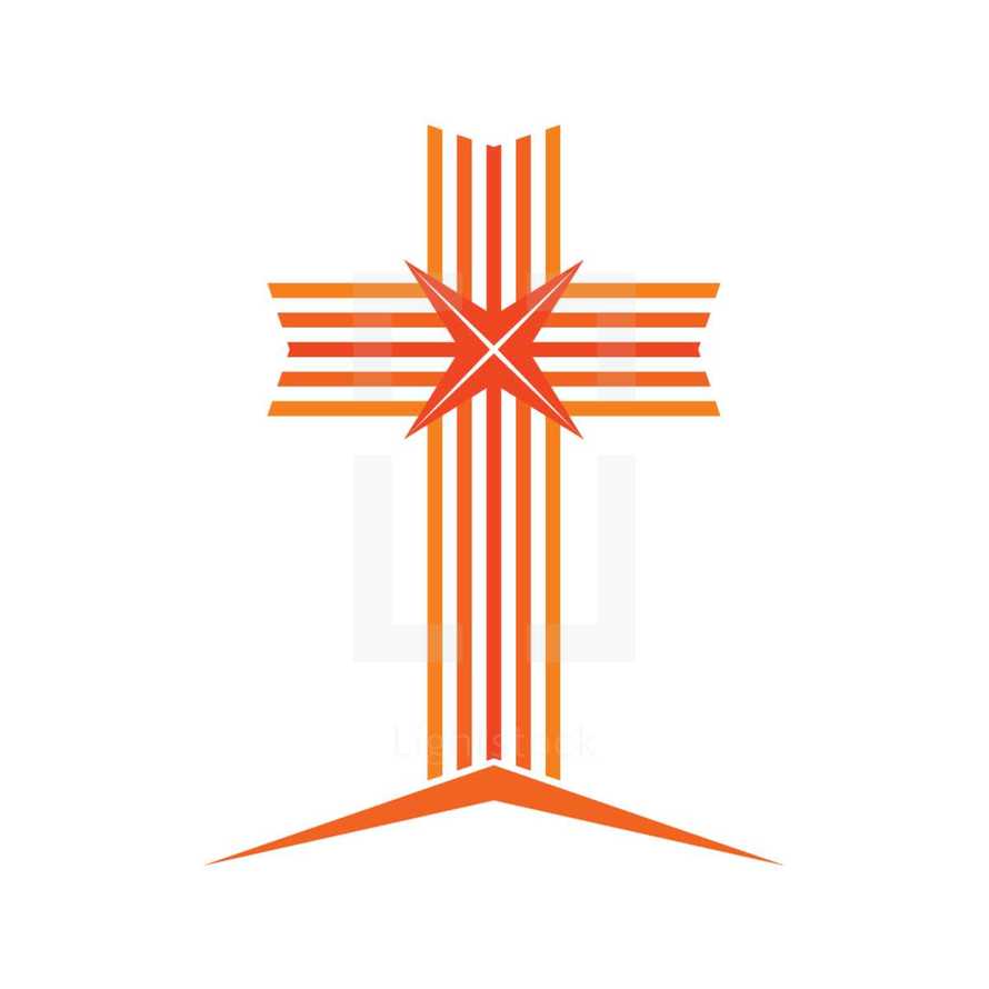 orange cross icon 