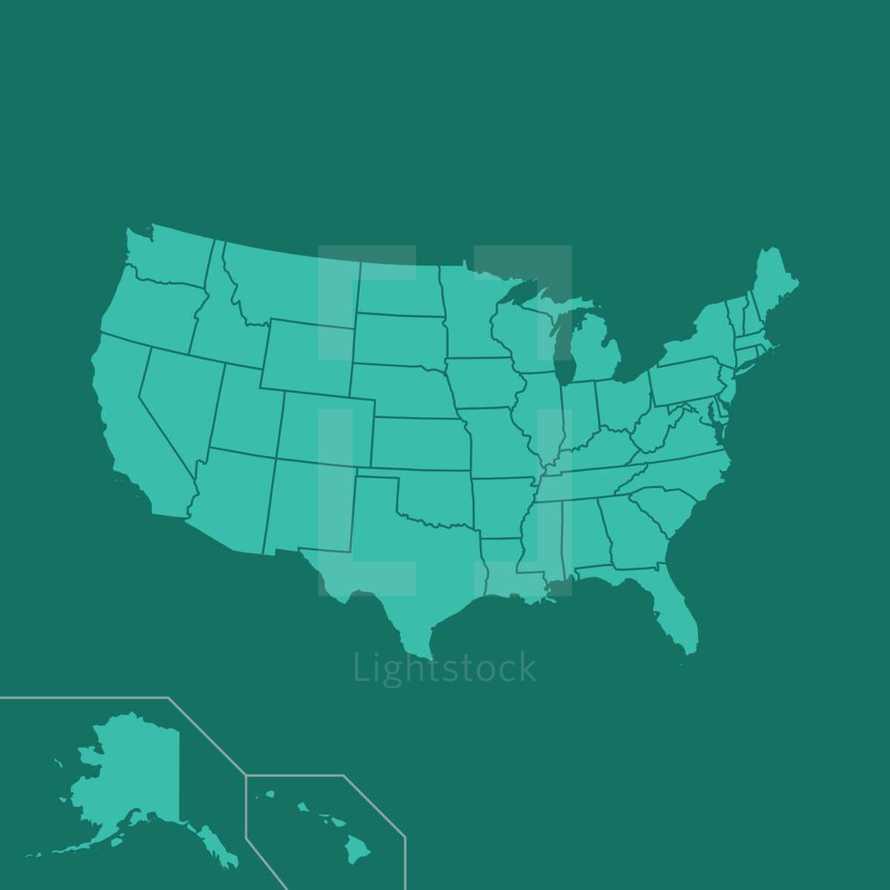 United States map 