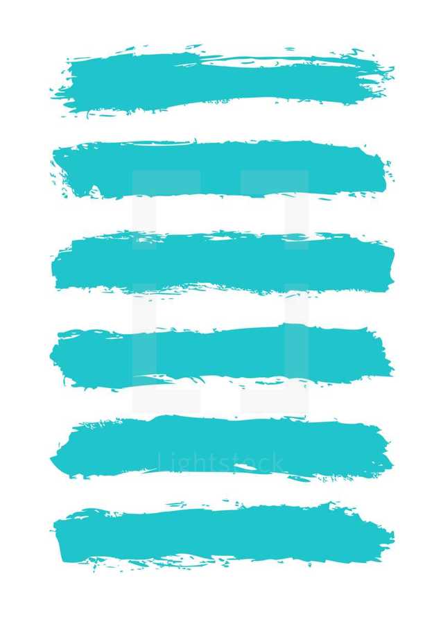 The teal turquoise paint brush stroke is drawn by hand. Paintbrush drawing on canvas. Hand-drawn brushstroke blue green texture on paper. Rectangle shape. The graphic element saved as a vector illustration in the EPS file format for used in your design projects. 