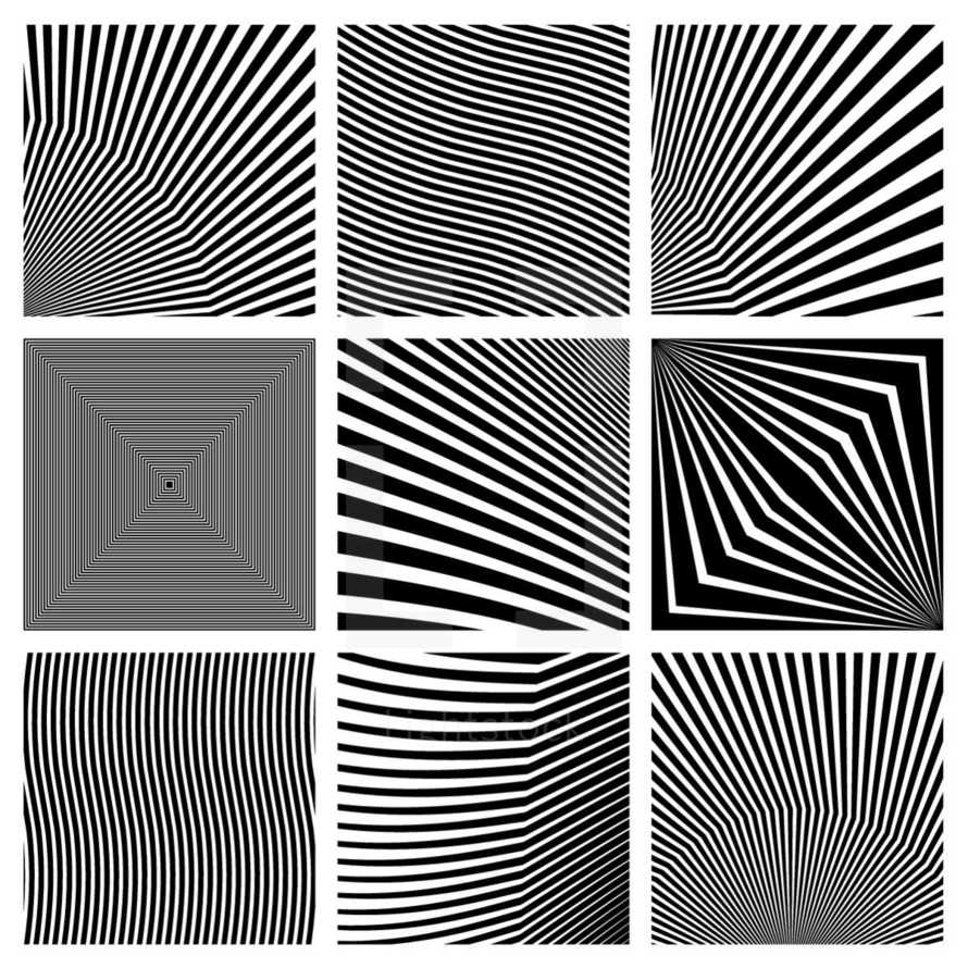 Square shapes. Geometric abstractions for backgrounds and logos.