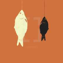 fish on a hook 