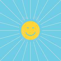 happy sun illustration. 