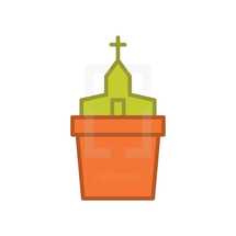church in a pot 