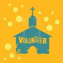volunteer church vector 