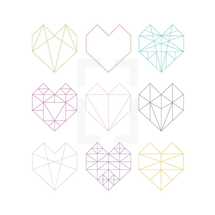 origami hearts 
