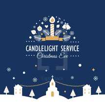 Christmas Eve Candlelight Service Invitation