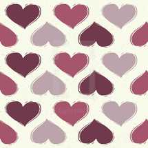 purple heart pattern 